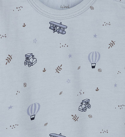 Hust and Claire Body L/æ - Wolle/Bambus - Baloo - Cloud Blue