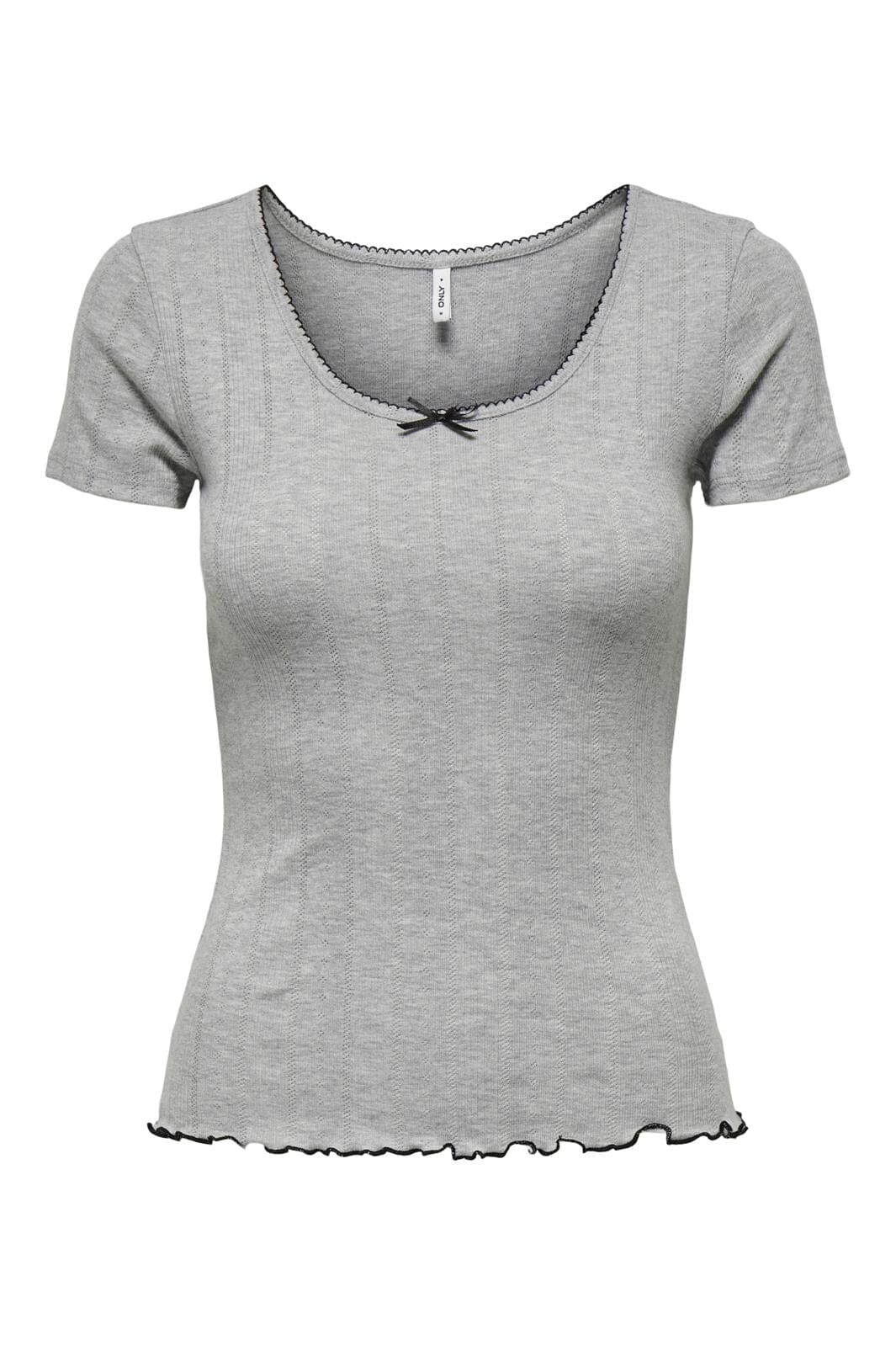 Only Onltenna S/S Top 4694670 light grey melange