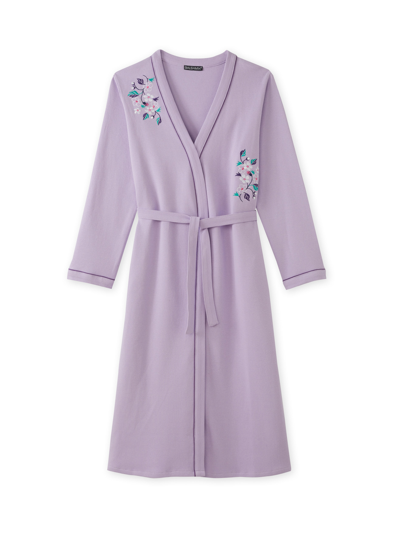 Peignoir maille nid d'abeille coton