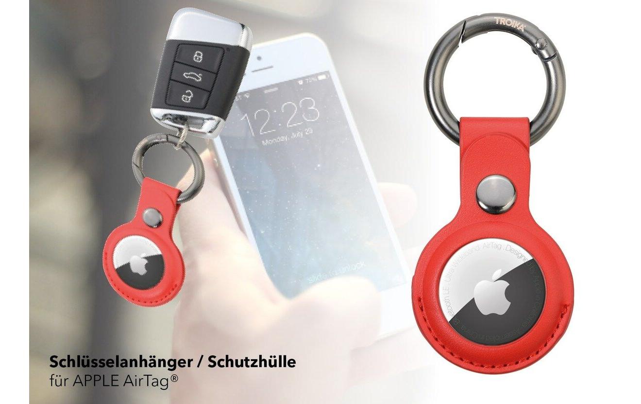 Schlüsselanhänger AirTag Cover RotSchutzhülle für Apple Air Tag Ortungsknopf