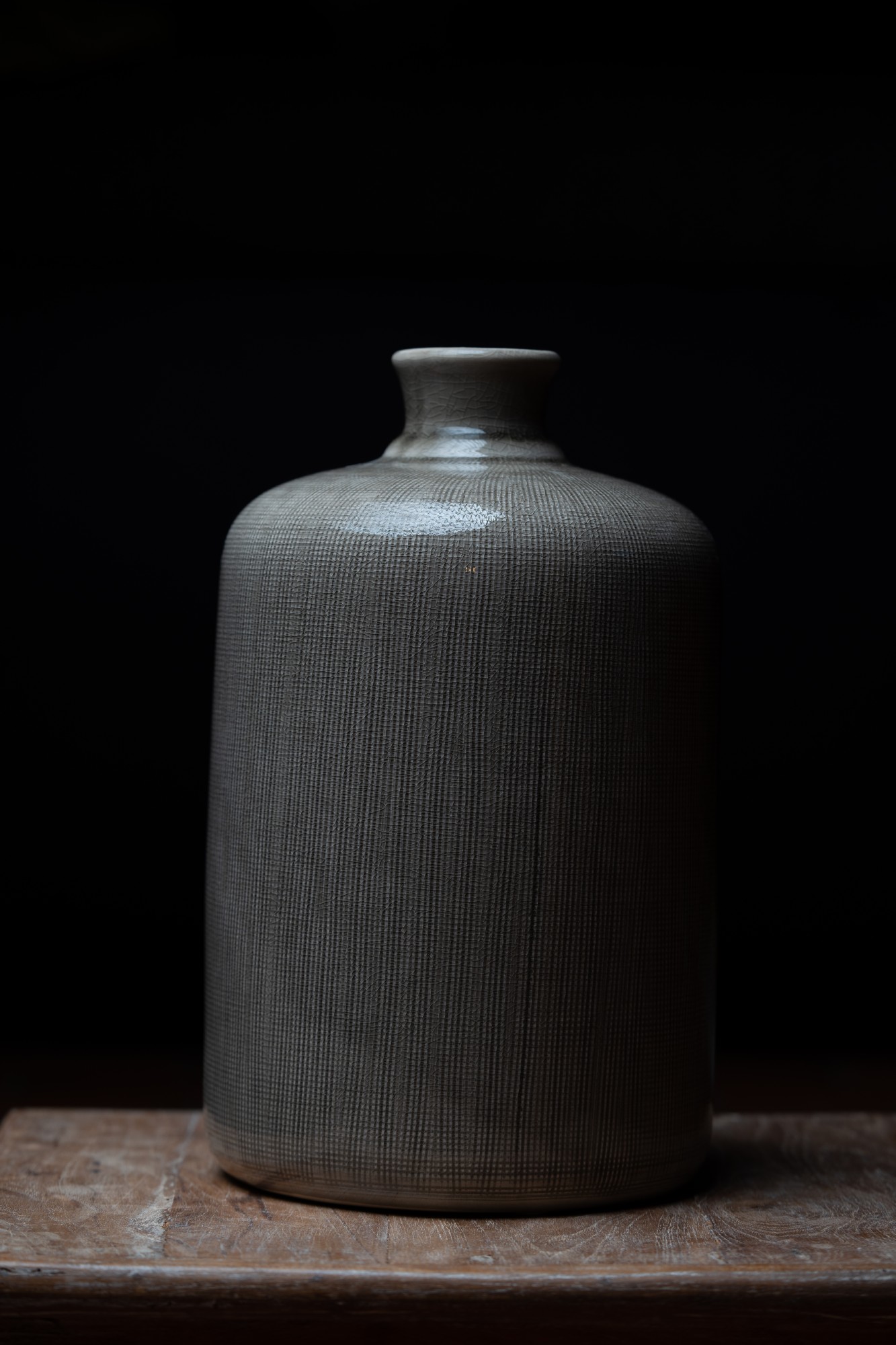 Vase 'Cesare', grau, Ø 18,5 cm, H 30 cm von fischer's lagerhaus