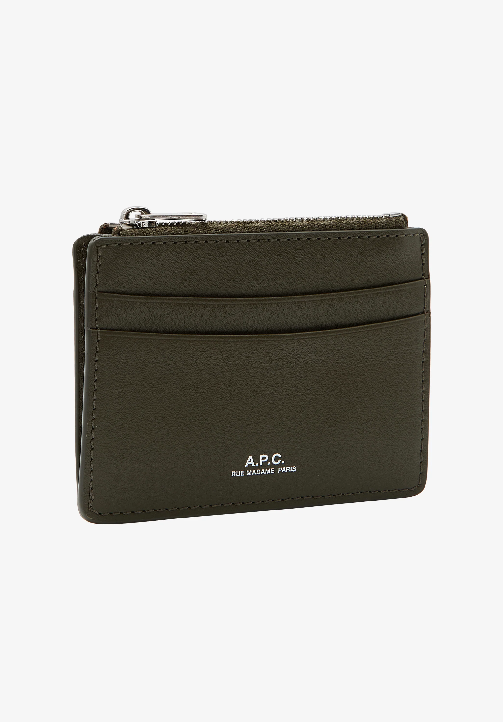 porte-cartes paris - Kaki fonce