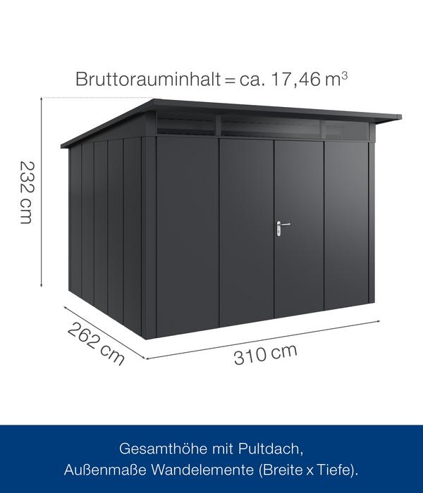 Hörmann Metallgerätehaus Juno JPD13 L-Sk