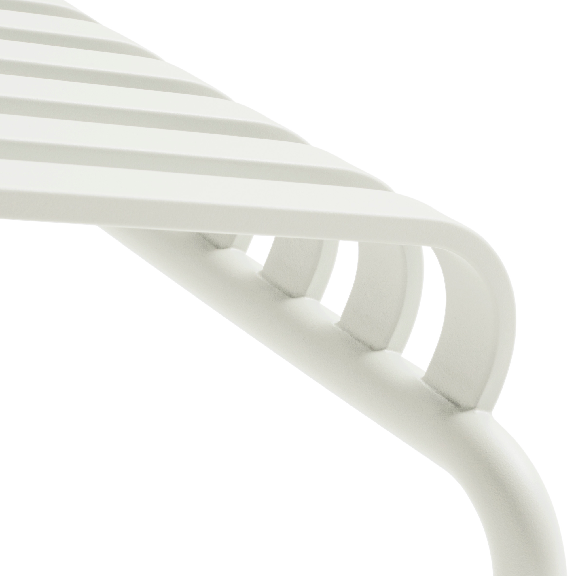 Ligbed Palissade Chaise Longue cream white