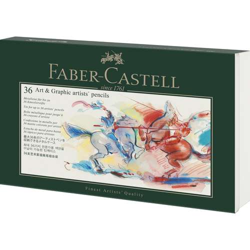 FABER-CASTELL Art & Graphic 36er-Metalletui, leer