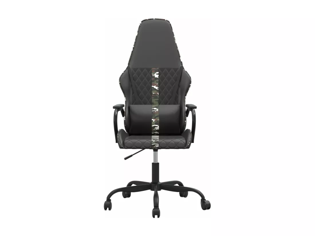 Chaise de jeu Noir et camouflage Similicuir
