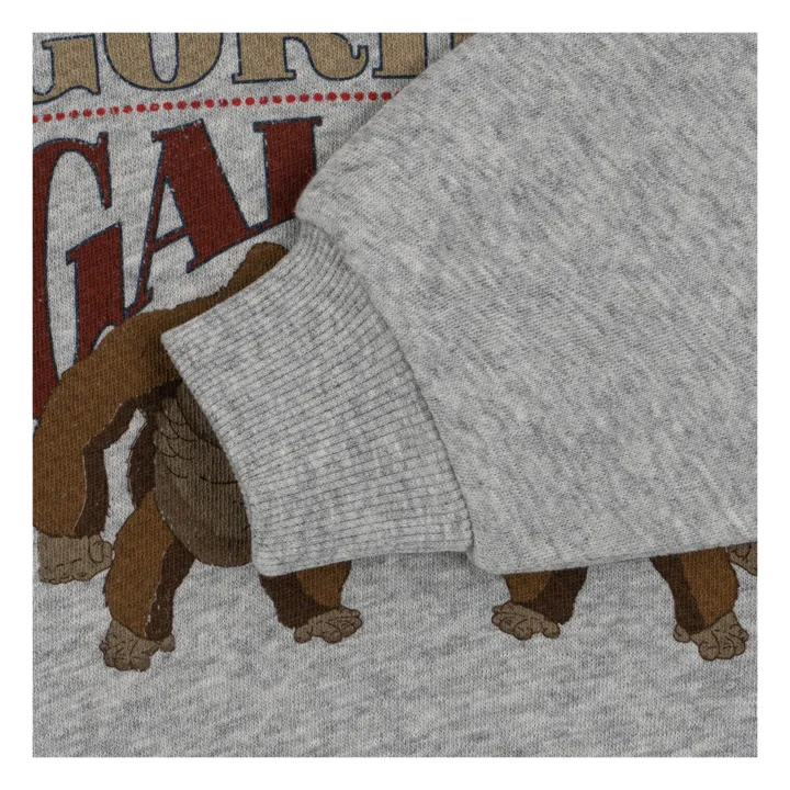 Konges Sløjd Sweat Loupi Lou Coton Bio | Gris chiné