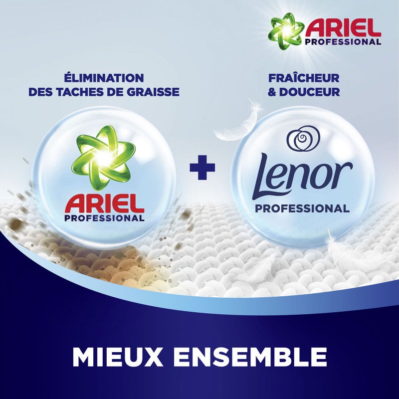 Lessive poudre concentrée Ariel Professional Original - 150 lavages - Carton de 9,75 kg