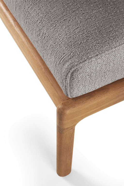 Ethnicraft Jack outdoor voetenbank teak gebroken wit