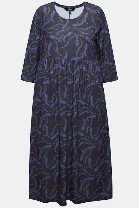 Jerseykleid, A-Linie, Alloverdruck