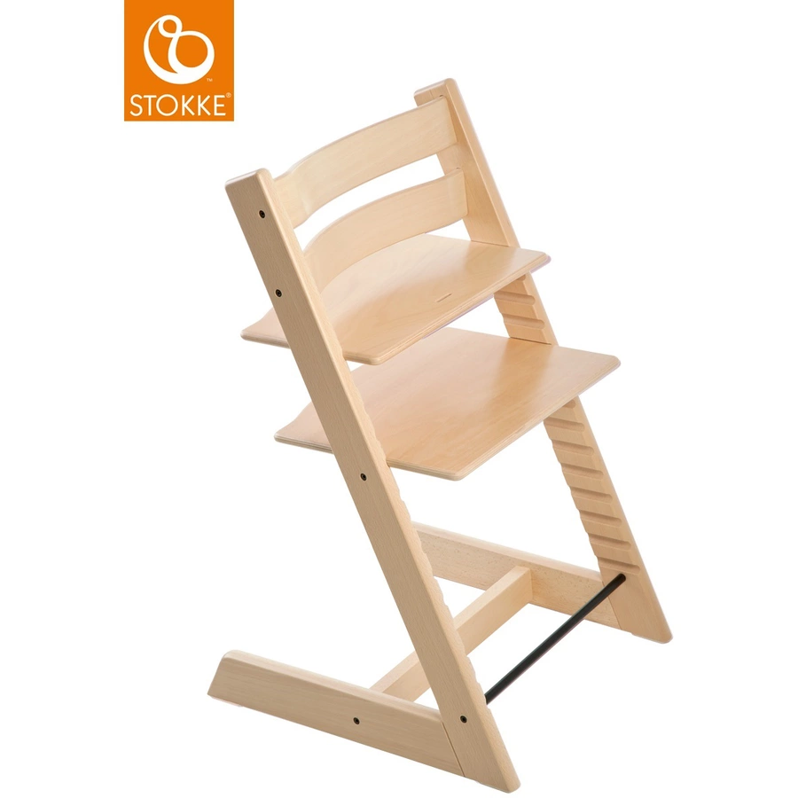 STOKKE® Mega Tripp Trapp® Set Hochstuhl Buche natur inkl. Newborn Set™ Grey und Baby Set natur