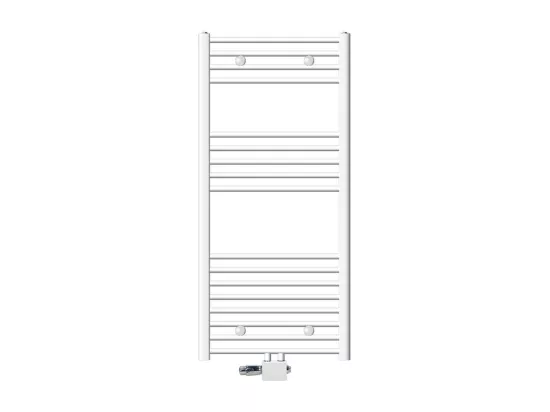 Radiateur Design Sahara Non Électrique, 600 x 1200 mm, Blanc, Connexion Central, avec Kit