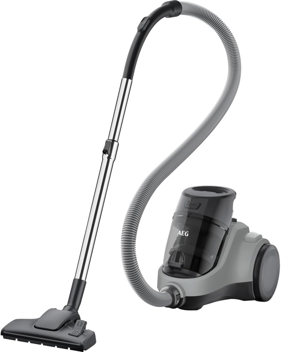 AEG LX5-2-2MG Staubsauger ohne Beutel / 750 Watt / 7m Aktionsradius / Für Hart- & Teppichböden / 360° Frontrad / Mineral-Grey