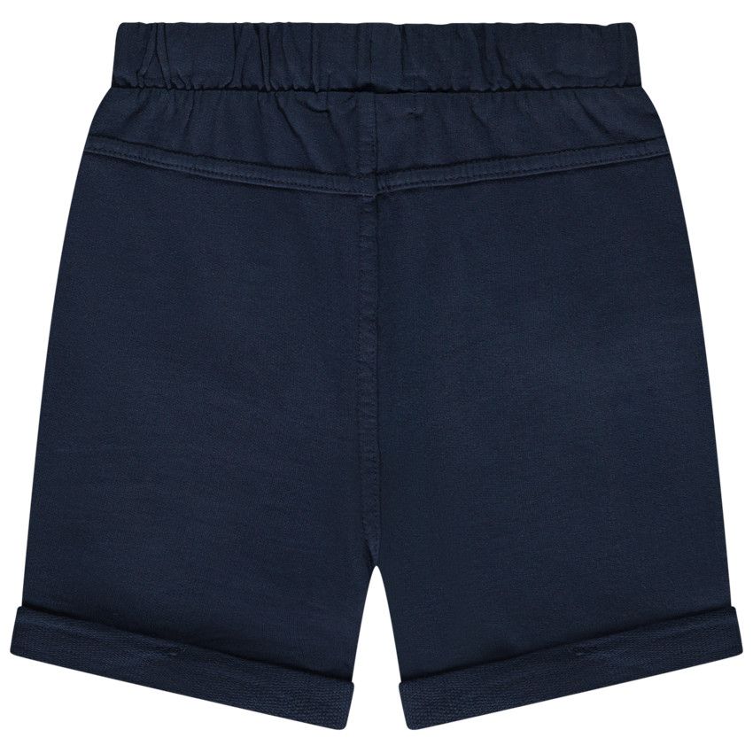 Bermuda en molleton uni pour bébé garçon - Bleu marine