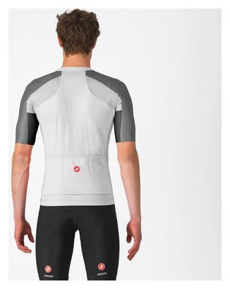 Maillot à Manches Courtes Entrata 6 Homme Blanc Noir