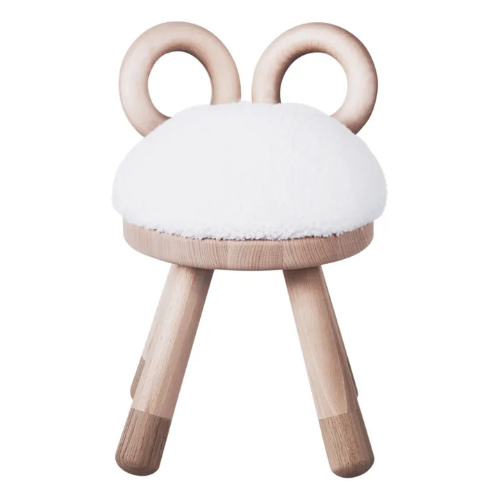 EO Chaise Mouton en chêne et hêtre par Takeshi Sawada | Blanc