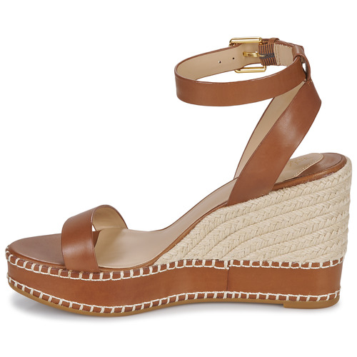 Lauren Ralph Lauren - HILARIE-ESPADRILLES-WEDGE Cognac