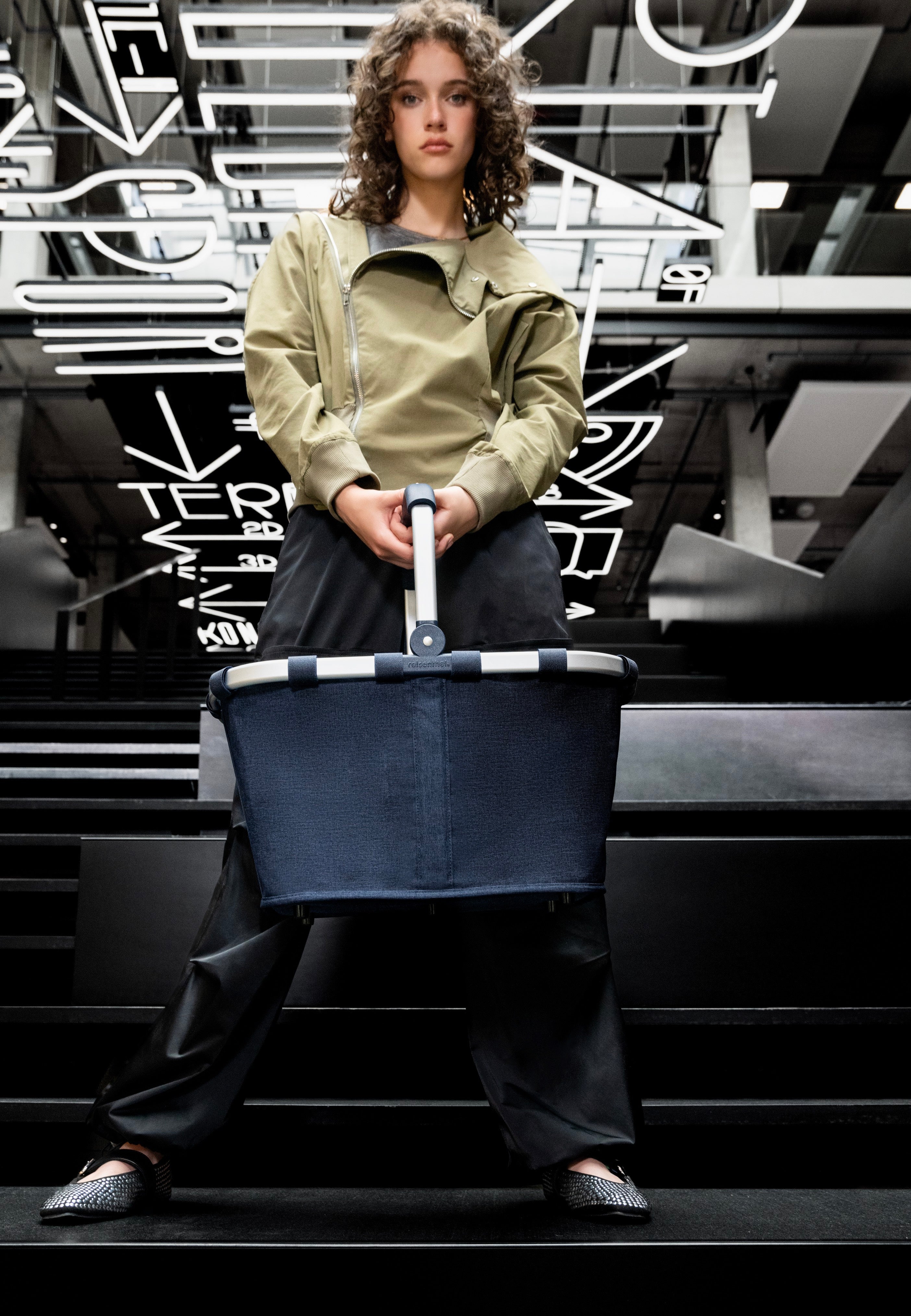 Carrybag Frame Twist Navy - Einkaufskorb