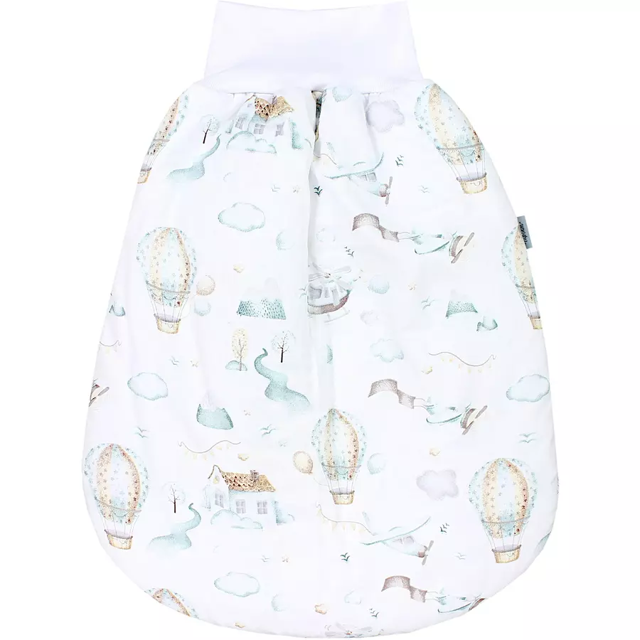 TupTam Baby Strampelsack mit Bund für Mädchen  und Jungen weiß Modell 1