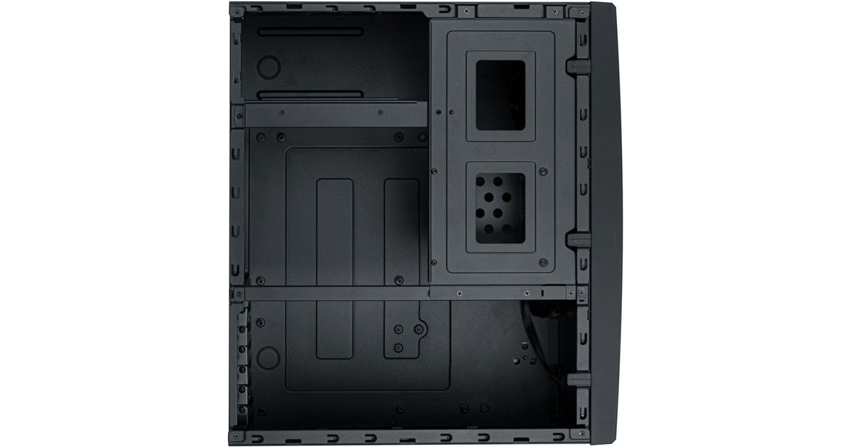 SilverStoneSST-GD11B HTPC behuizing  (Zwart | 2x USB-A | 1x USB-C)