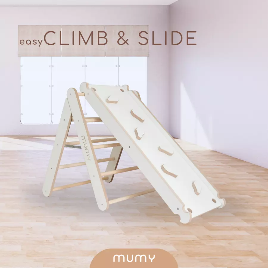 mumy™ Rampe 2-in-1 easySLIDE weiß  natur