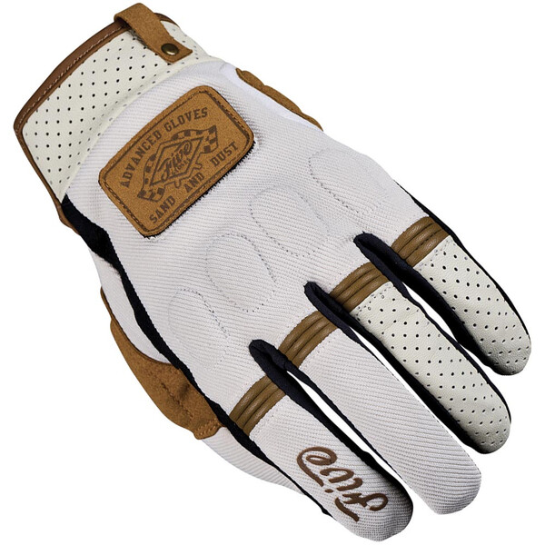 Five - Gants Scrambler Blanc / Camel