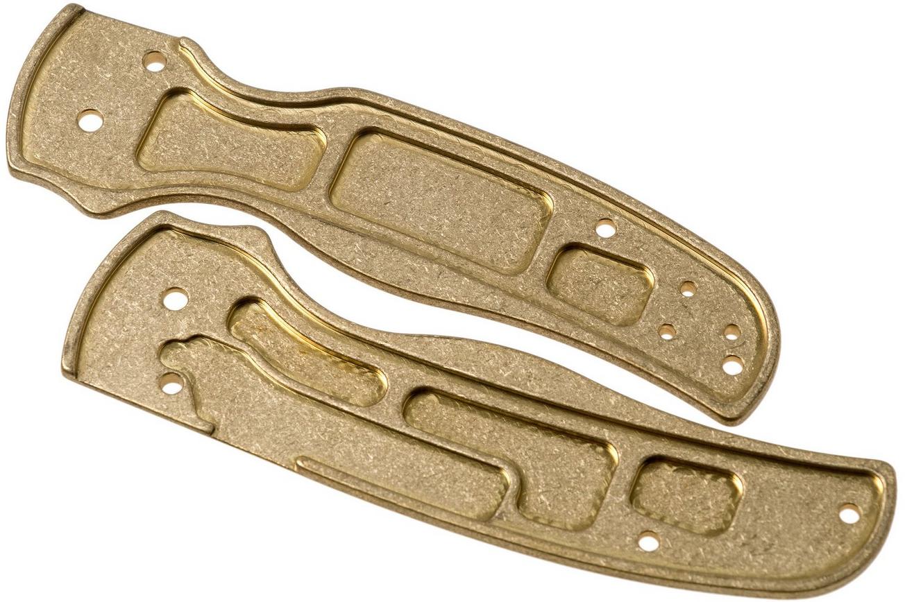 Flytanium Spyderco Shaman Scales, Brass