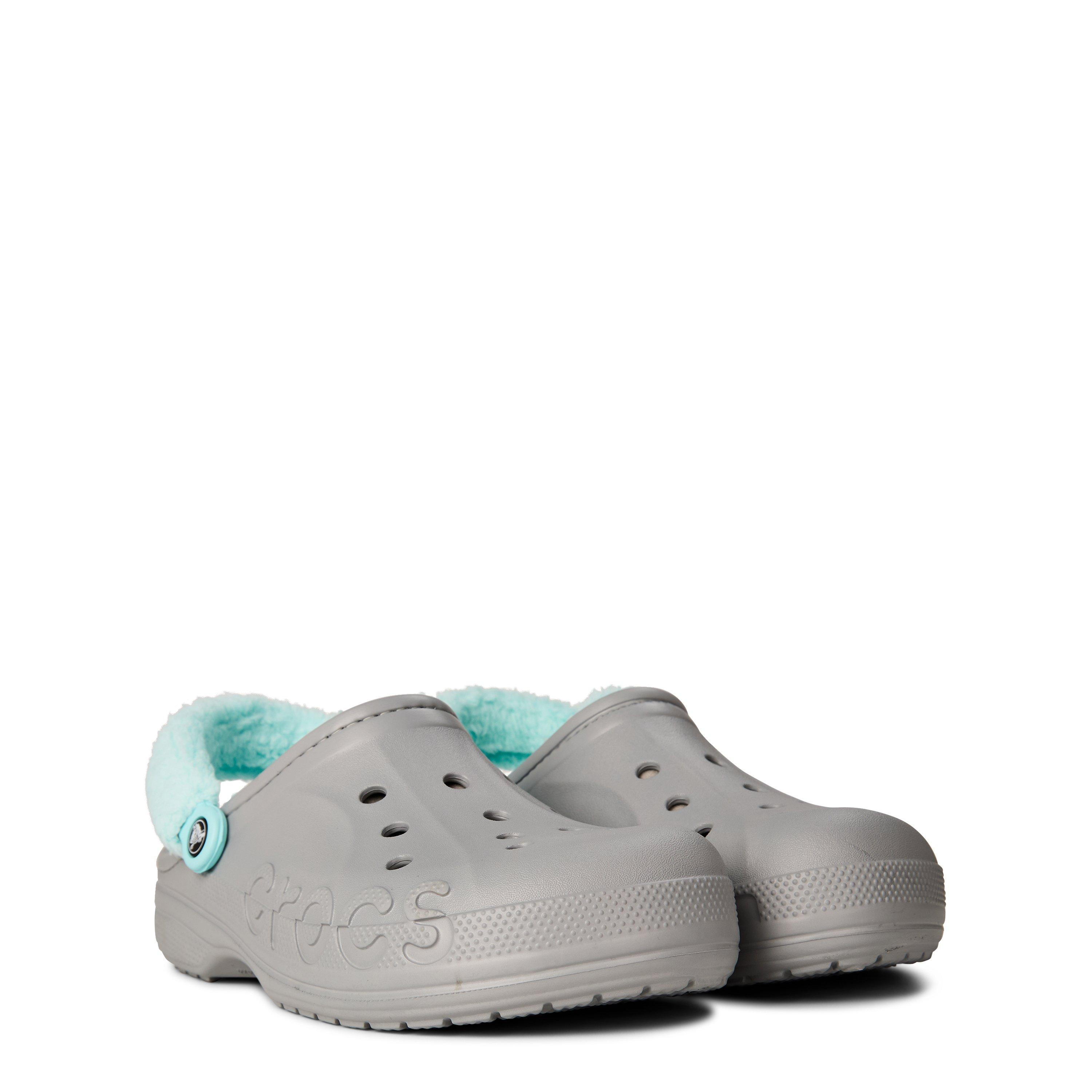 Crocs Baya Lined Fuzz strap Clog Womens