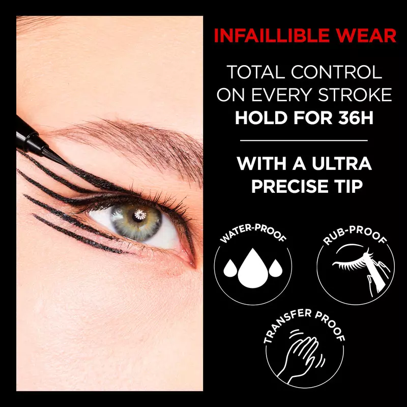 L'Oréal Paris Cosmetics Infaillible Grip 36H Micro-Fine Eyeliner 4,4 gr. - 04 Dew Berry