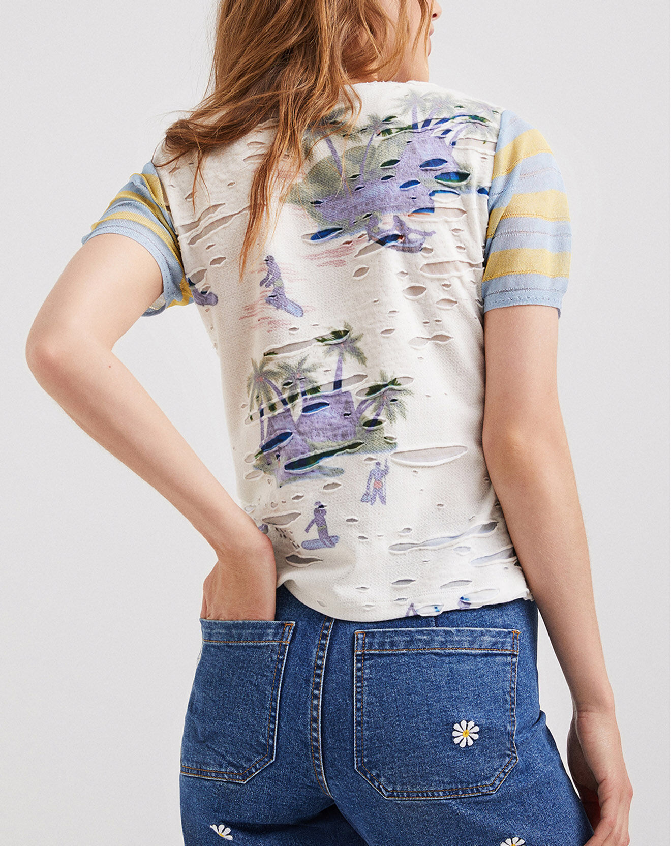 Desigual Top Nayla écru