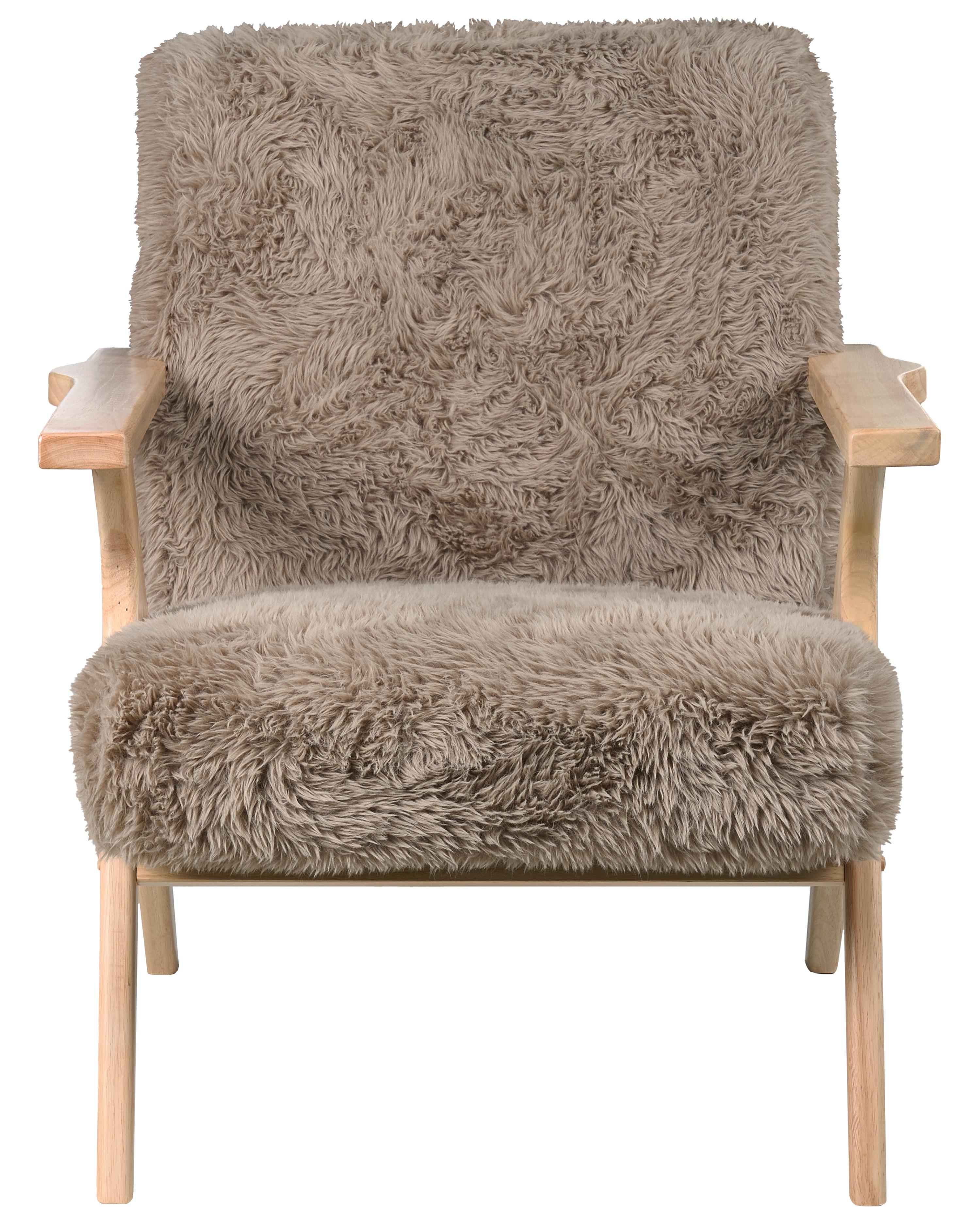 Fauteuil KISA Nepbont Taupe