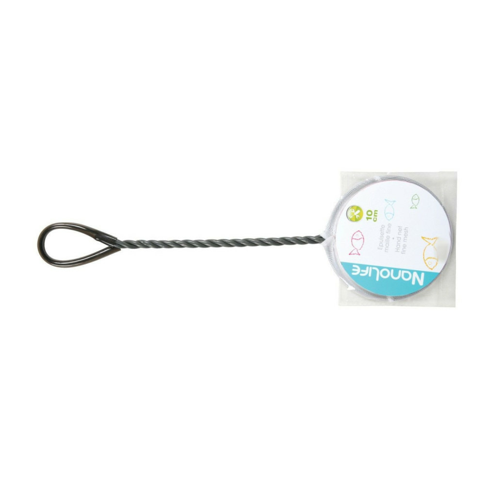 Épuisette ronde, maille fine, ø 10 cm x 36.5 cm, pour aquarium