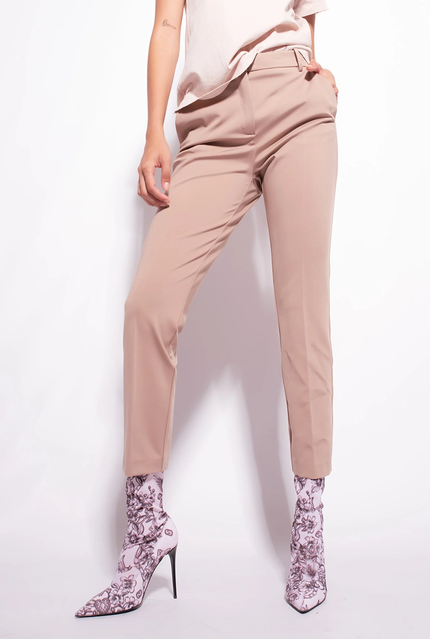 Pantalon cigarette | Rose