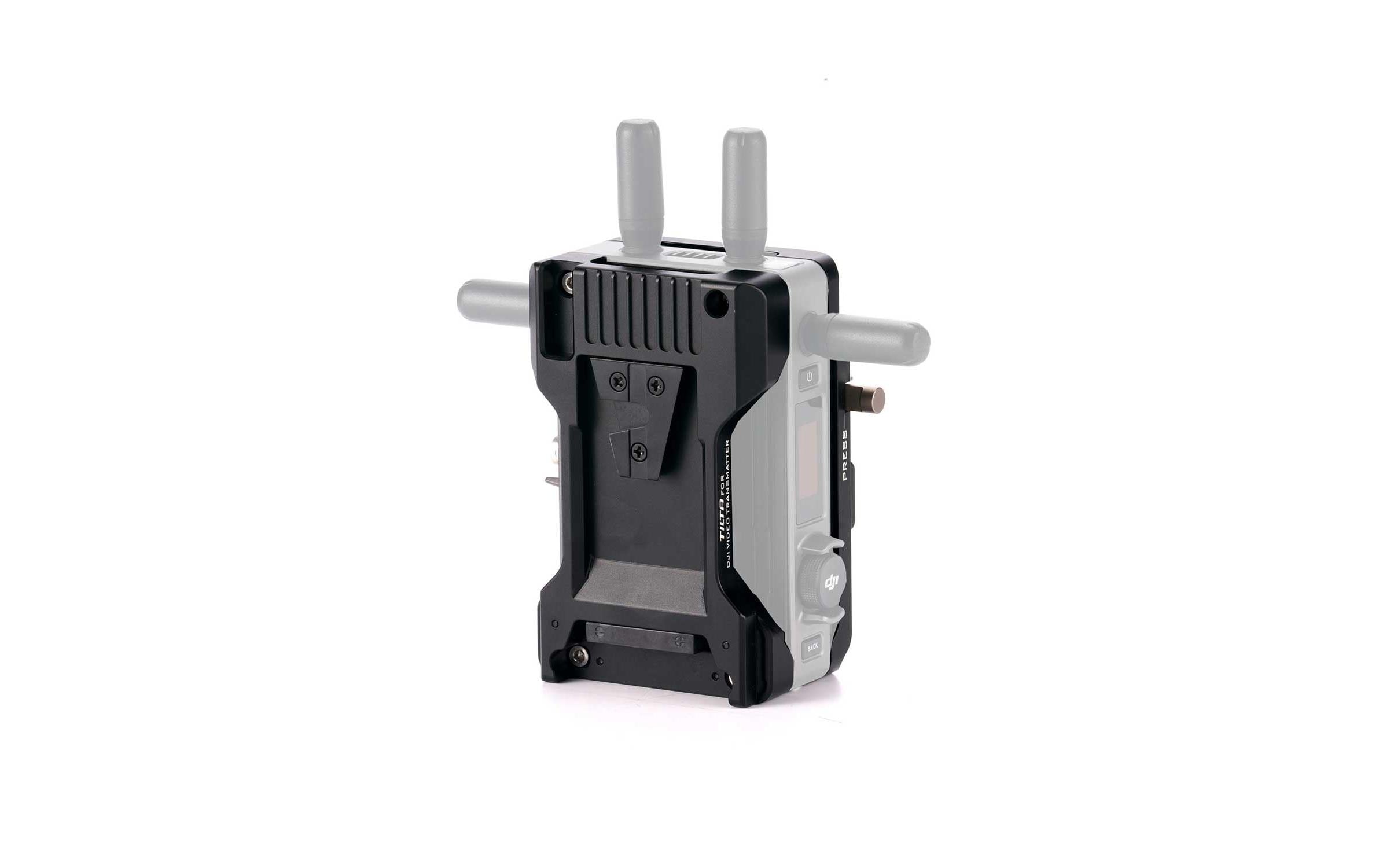 Stromversorgungsmodul für DJI Video Transmitter - V Mount<br>Montage- und Stromversorgungslösung für den DJI Video-Sender oder -Empfänger