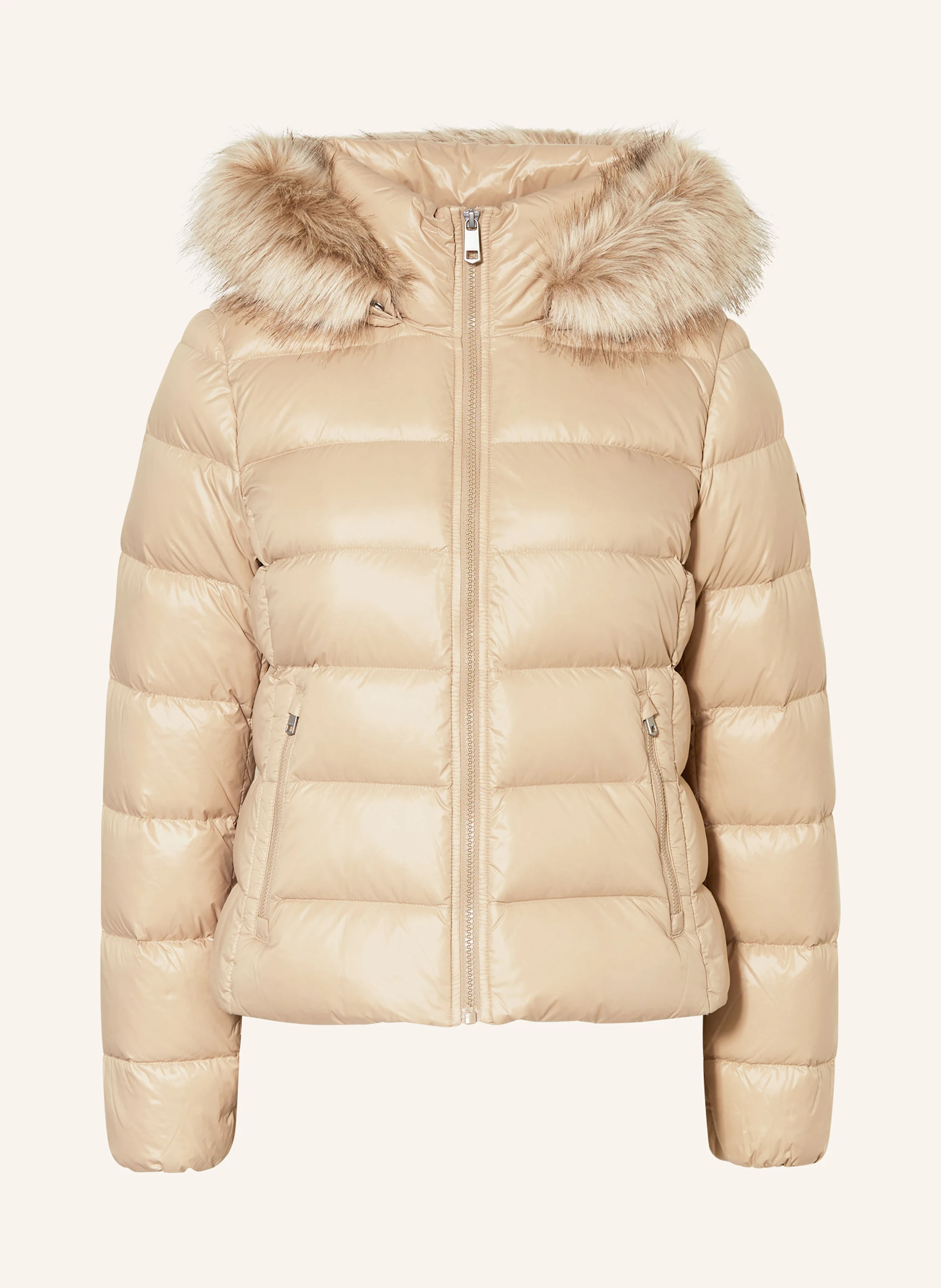 TOMMY HILFIGER Daunenjacke GLOSS DOWN TYRA mit Kunstpelz