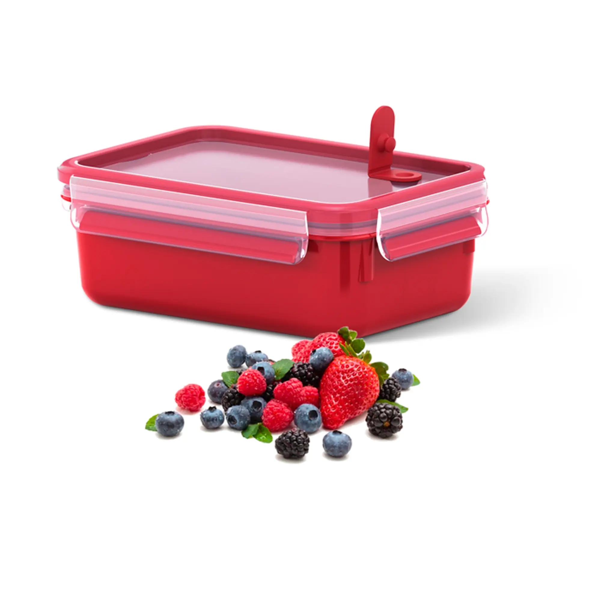 Clip micro boîte rect. 0.8l rouge