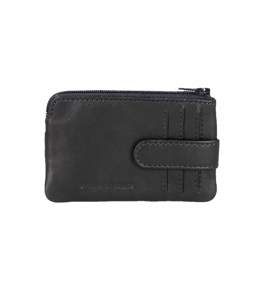 Carteira Joumma Bags Adept Max Azul com Porta-Cartões - 11x7x1,5cm -