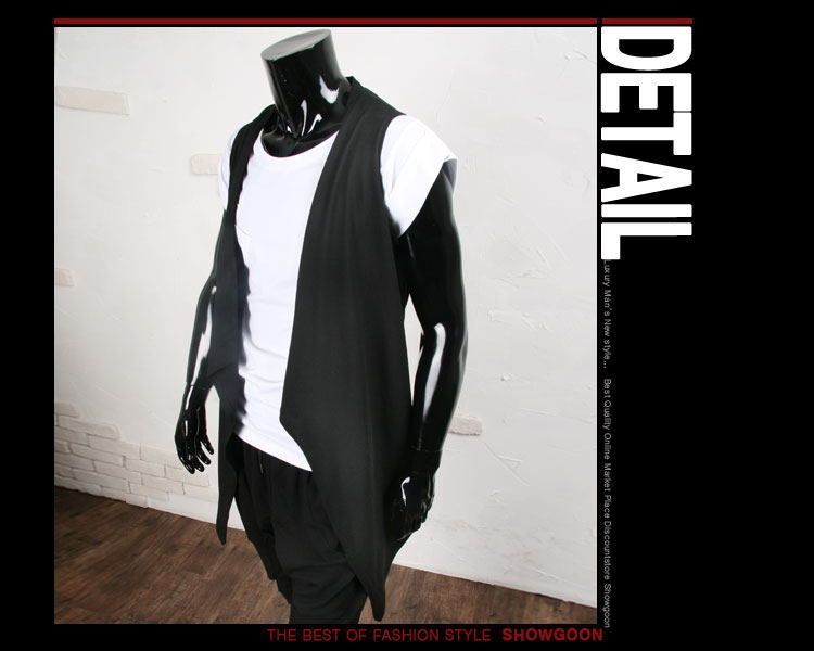 Bay Go Mall - Mouwloos vest met draperie