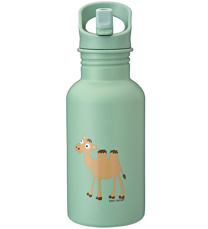 Carl Oscar Trinkflasche - Stählern - 500 ml - Grün m. Kamel