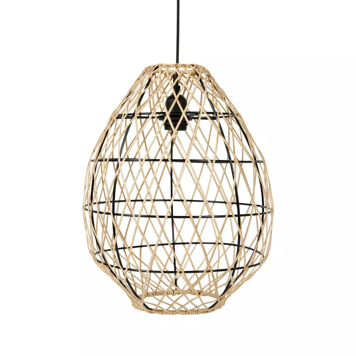 Suspension lumineuse bambou (D32 cm) Keji Naturel