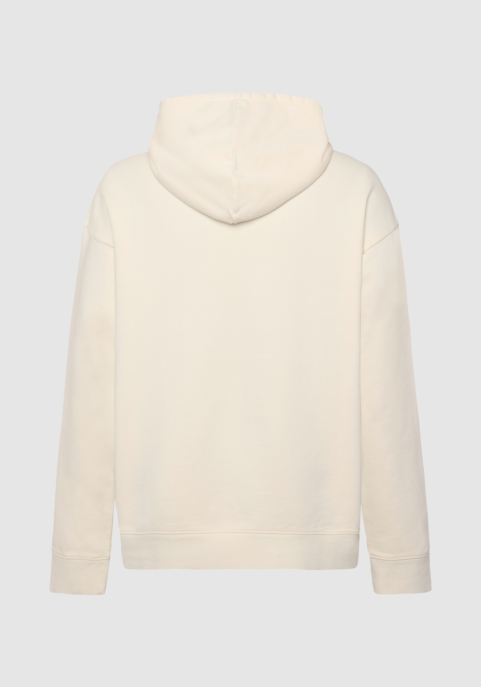 Knowledge Cotton Apparel Hoodie Trees Yes Please Print Egret