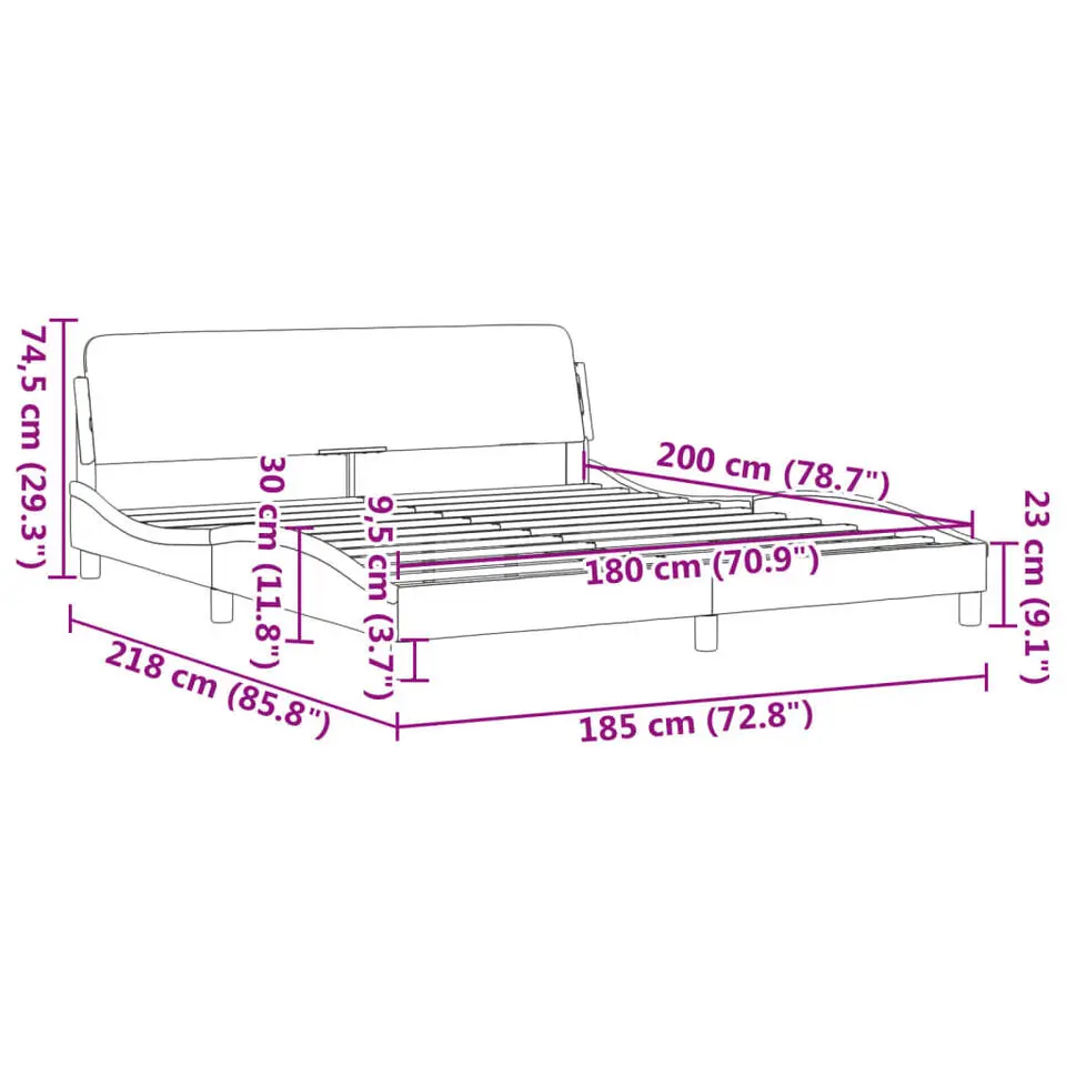 vidaXL - Bed frame 