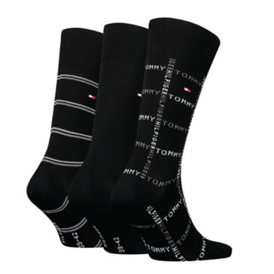 Chaussettes homme 3P Giftbx Grid Stripe TOMMY HILFIGER