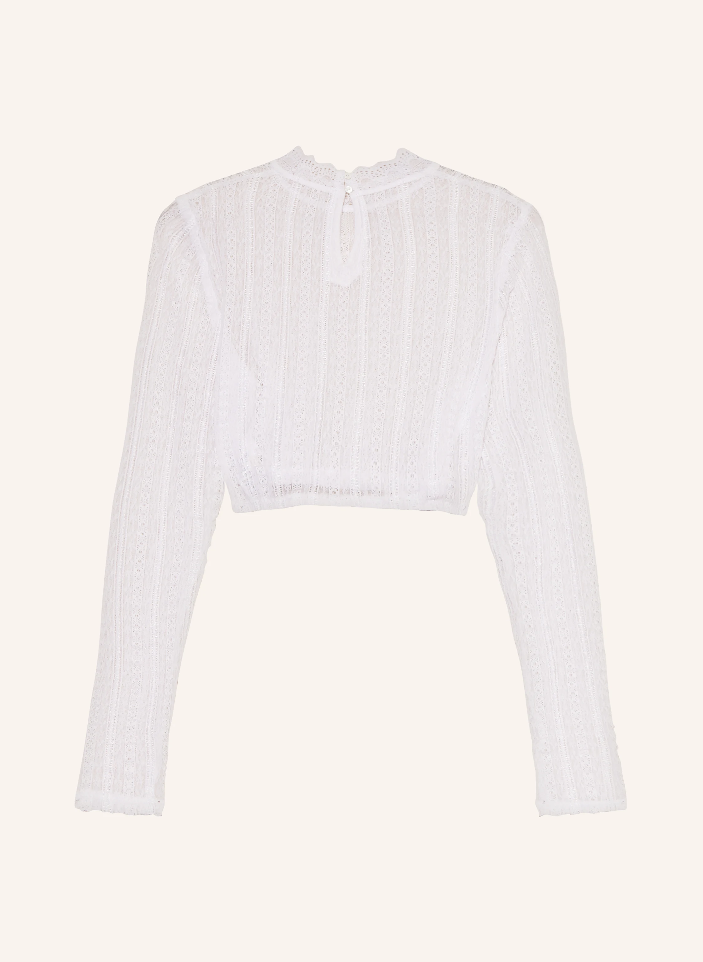 WALDORFF Dirndlbluse mit Lochspitze