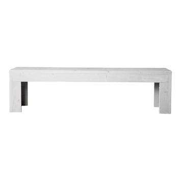 Tuinbank Dankburg 150 cm wit steigerhout