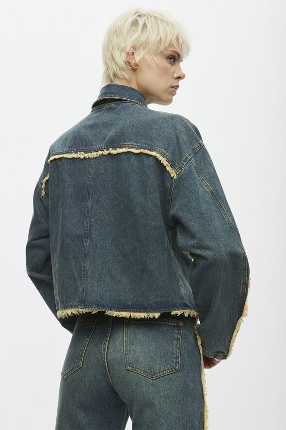 Oval Square River Denim Jacket 0106 0106 vintage blue
