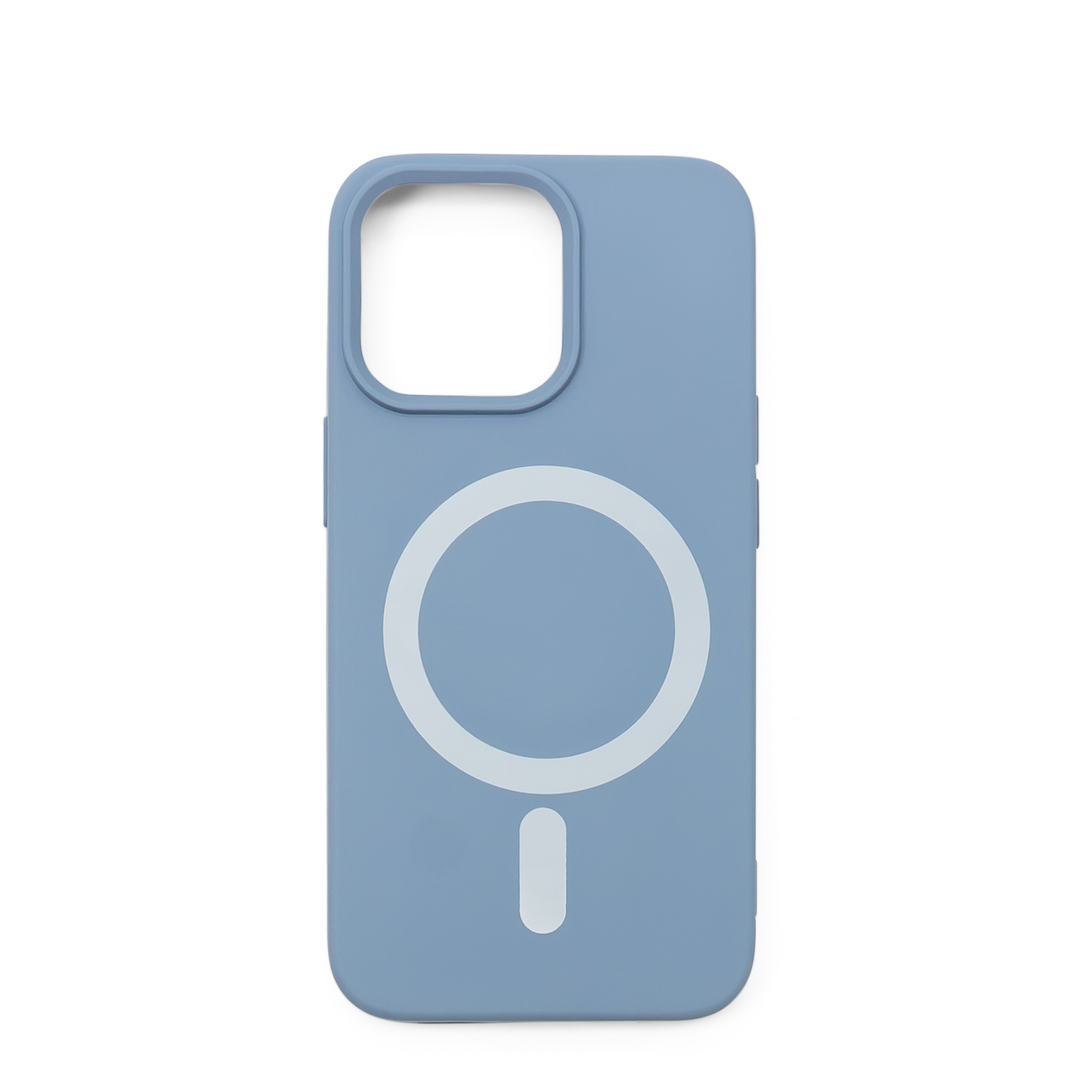 iPhone 13 Pro MagSafe Silikon Case Hülle - Blaugrau
