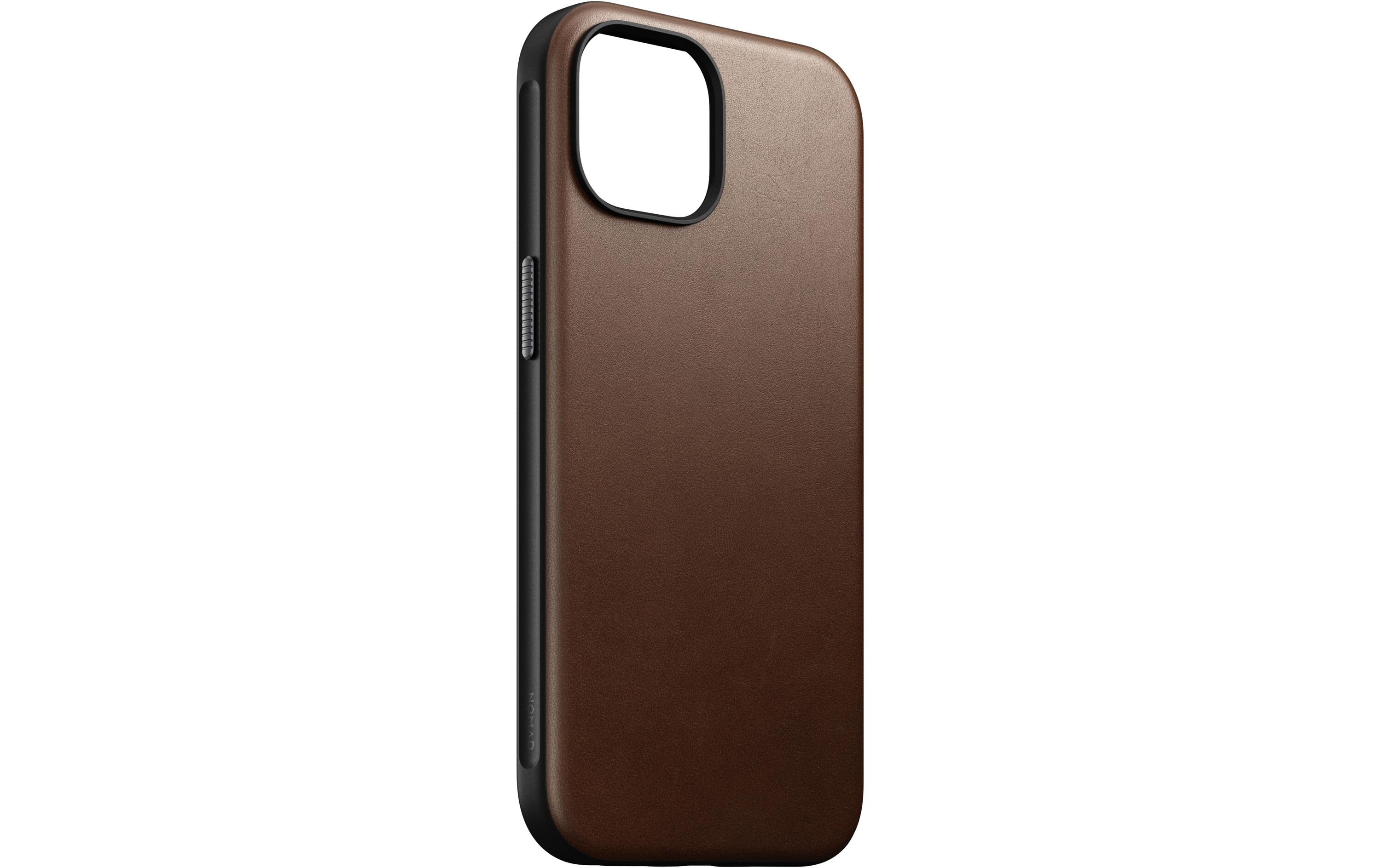 Back Cover Modern Leather iPhone 15 BraunModerne Schutzhülle aus Leder für das Apple iPhone 15