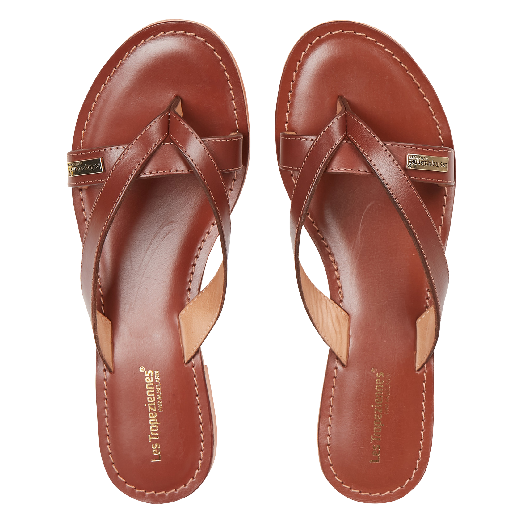 HISHIRO - Mules en cuir | Marron