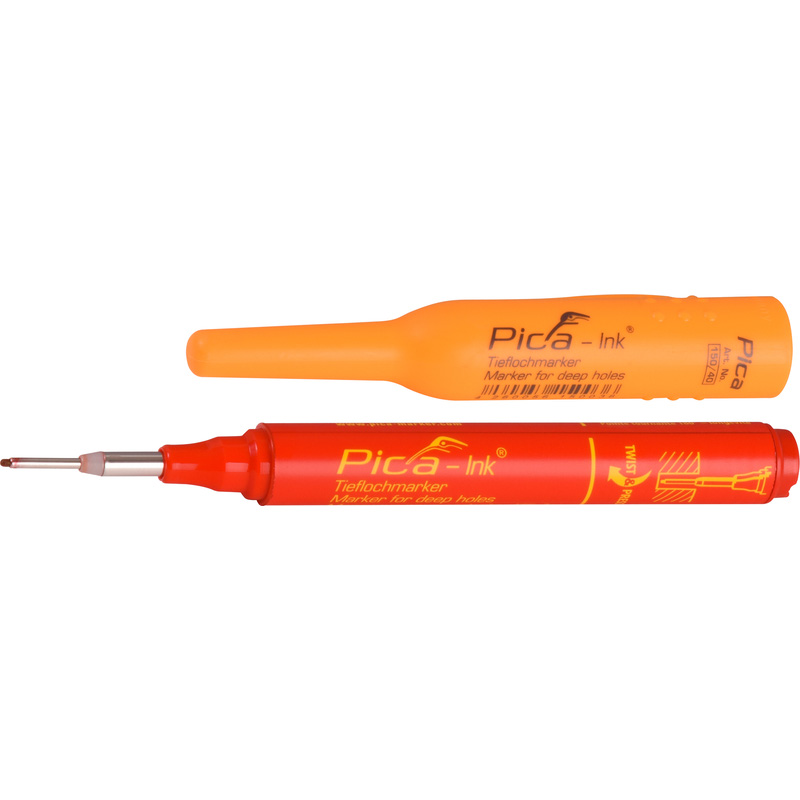 Pica diepgatmarkeerstift Rood